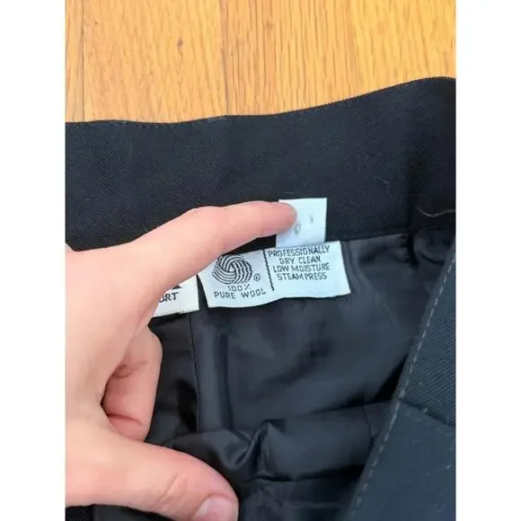 Gianni Sport Black Wool Dress Pants High Waist Pleated Made in USA Women’s 10 - Picture 6 of 6